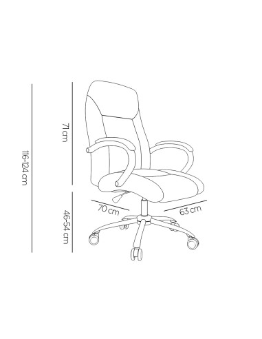 Silla q-connect direccion vero na simil piel...