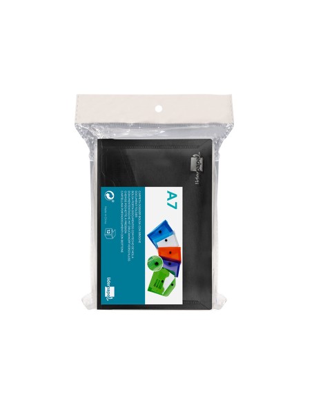 Carpeta liderpapel dossier broche polipropileno din a7 negro opaco