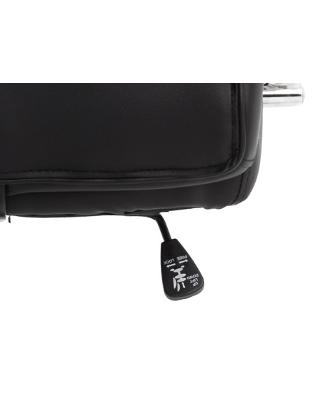 Silla q-connect direccion vero na simil piel base metalica alt max 1210 anc 650 prof 730 mm ruedas premium color negro