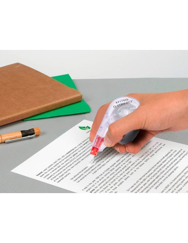 Corrector q-connect cinta blanco 5 mm x 12 m