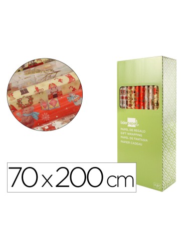 Papel de regalo liderpapel navidad rollo ancho...