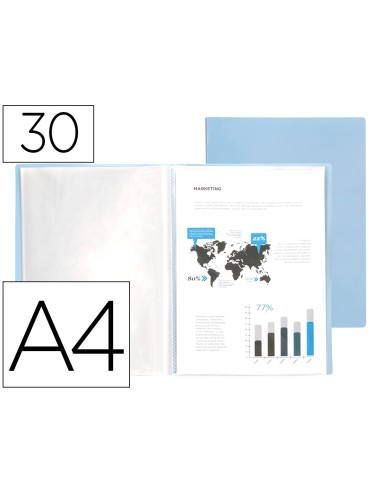 Carpeta liderpapel escaparate 30 fundas...