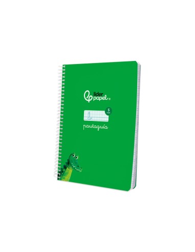 Cuaderno espiral liderpapel a5 pautaguia tapa...