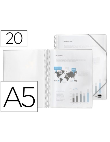 Carpeta liderpapel escaparate con espiral 20...