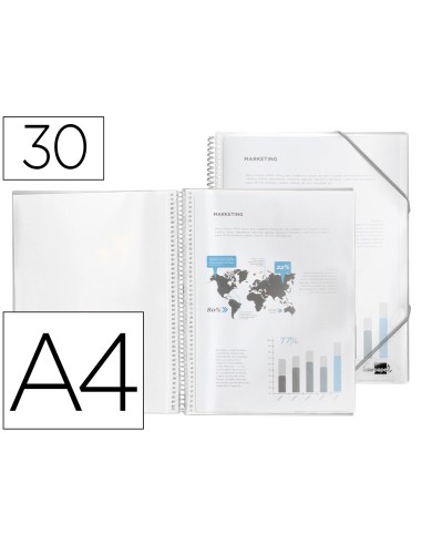Carpeta liderpapel escaparate con espiral 30...