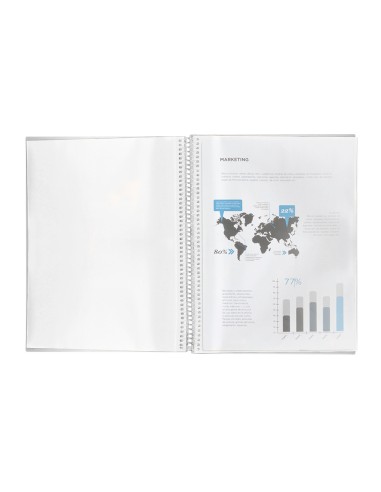 Carpeta liderpapel escaparate con espiral 30...