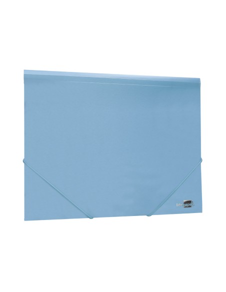 Carpeta liderpapel gomas solapas polipropileno din a4 celeste opaco