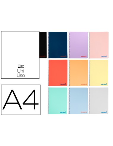 Cuaderno espiral liderpapel a4 wonder tapa...