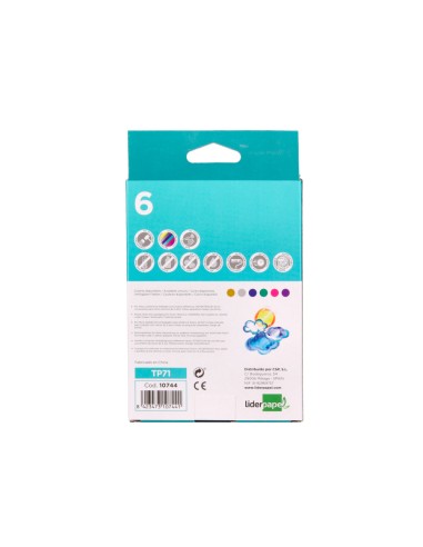 Tempera solida en barra liderpapel escolar 10 g...