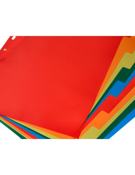 Separador q-connect plastico juego de 10 separadores din a4 multitaladro