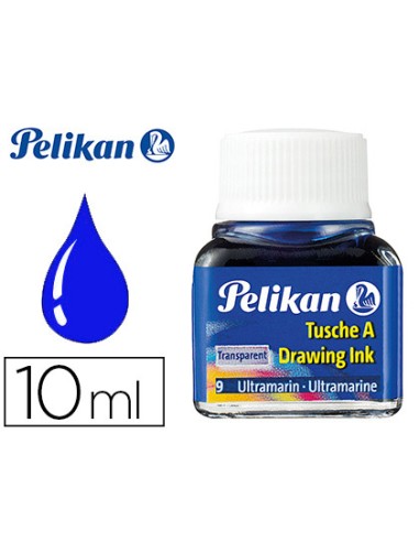 Tinta china pelikan azul ultramar bote de 10 ml