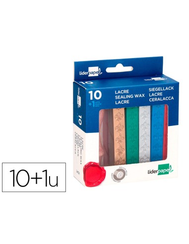 Lacre liderpapel con sello para carta caja de...