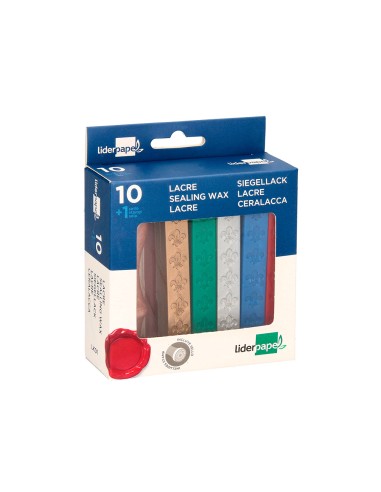 Lacre liderpapel con sello para carta caja de...