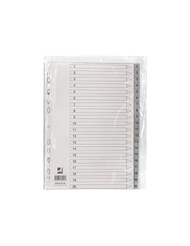 Separador numerico q-connect plastico 1-20...