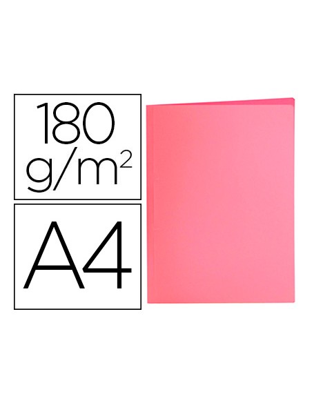 Subcarpeta liderpapel a4 rosa pastel 180g/m2