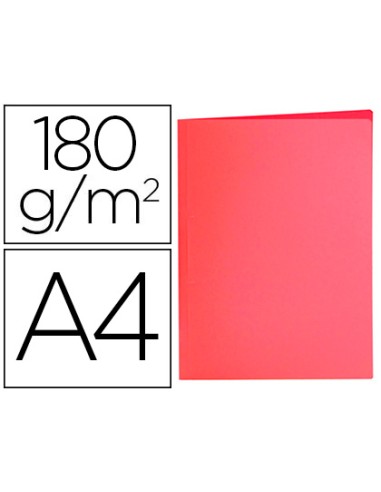 Subcarpeta liderpapel a4 rojo pastel 180g/m2