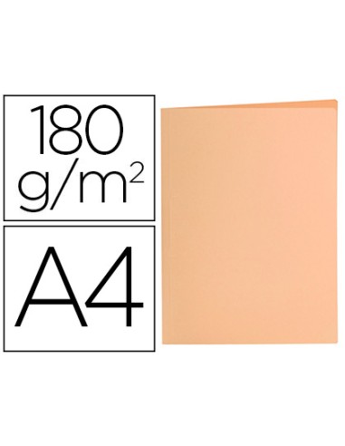 Subcarpeta liderpapel a4 naranja pastel 180g/m2