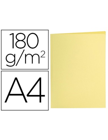 Subcarpeta liderpapel a4 amarillo pastel 180g/m2