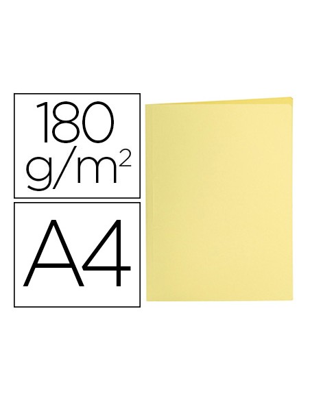 Subcarpeta liderpapel a4 amarillo pastel 180g/m2