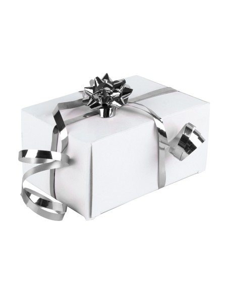 Lazo liderpapel fantasia mediano color plata metalizado
