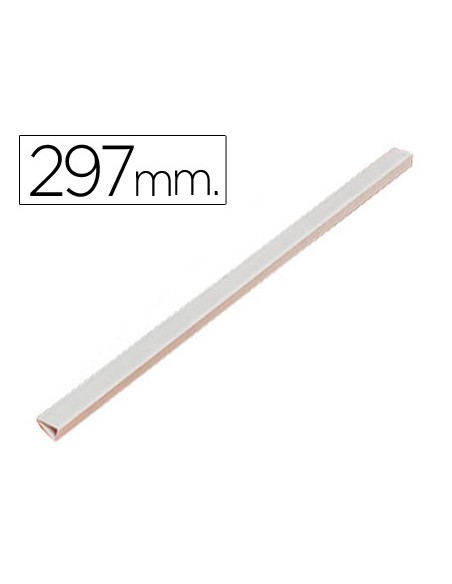 Lomera durable plastico 3 mm din a4 capacidad 30 hojas color blanco