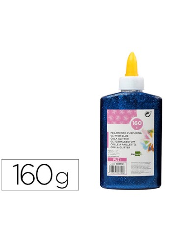 Purpurina pegamento liderpapel fantasia azul...