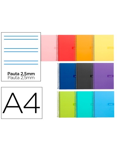 Cuaderno espiral liderpapel a4 crafty tapa...