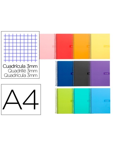 Cuaderno espiral liderpapel a4 crafty tapa...