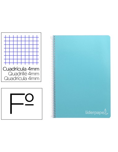 Cuaderno espiral liderpapel folio witty tapa...
