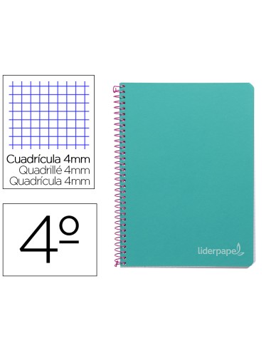 Cuaderno espiral liderpapel cuarto witty tapa...