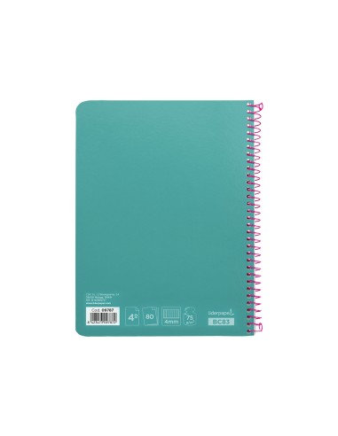 Cuaderno espiral liderpapel cuarto witty tapa...