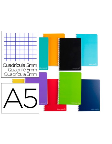 Cuaderno espiral liderpapel a5 micro witty tapa...