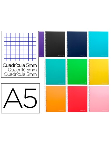 Cuaderno espiral liderpapel a5 micro jolly tapa...