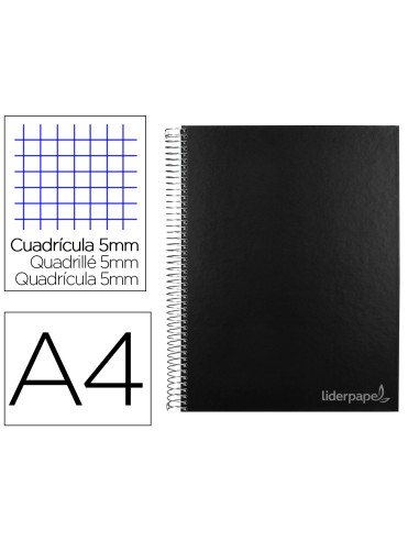 Cuaderno espiral liderpapel a4 micro jolly tapa...
