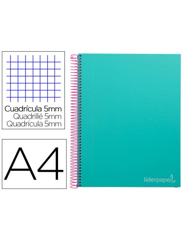 Cuaderno espiral liderpapel a4 micro jolly tapa...