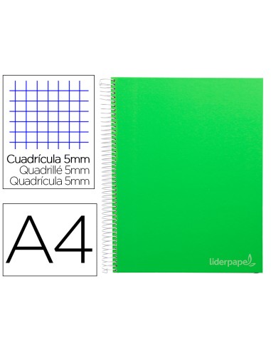 Cuaderno espiral liderpapel a4 micro jolly tapa...