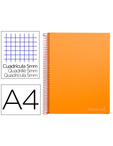 Cuaderno espiral liderpapel a4 micro jolly tapa...