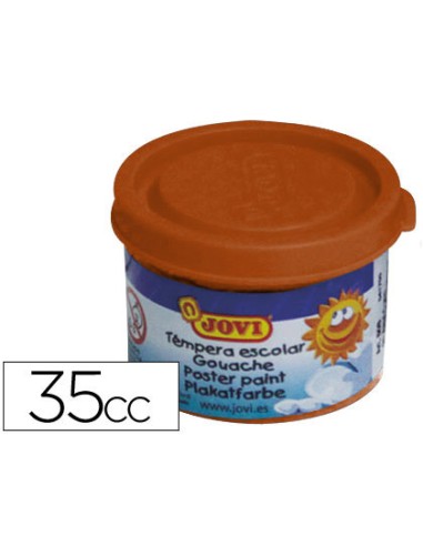 Tempera escolar jovi 35 ml color marron