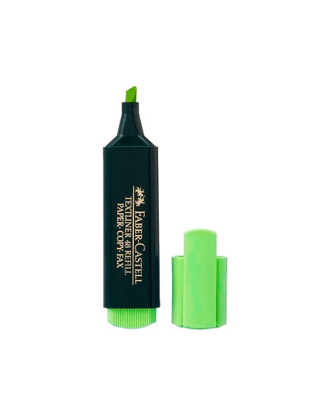 Rotulador faber castell fluorescente textliner 48 verde
