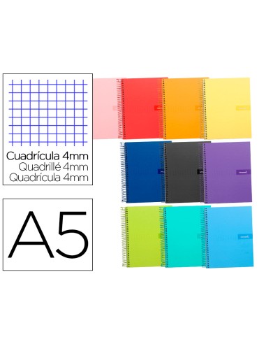 Cuaderno espiral liderpapel a5 crafty tapa...