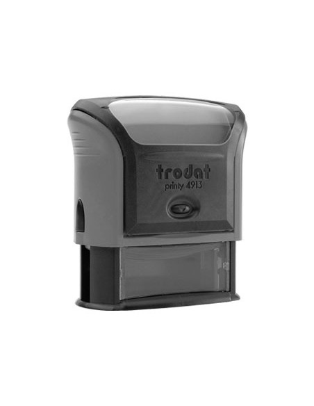 Sello entintado printy 4913 58x22 mm p4 carcasa gris sin almohadilla