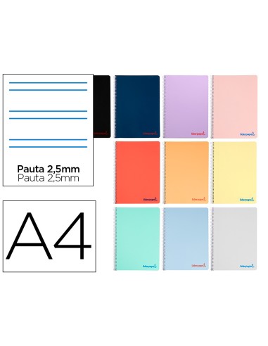 Cuaderno espiral liderpapel a4 wonder tapa...