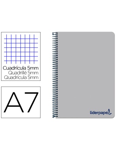 Cuaderno espiral liderpapel a7 micro wonder...