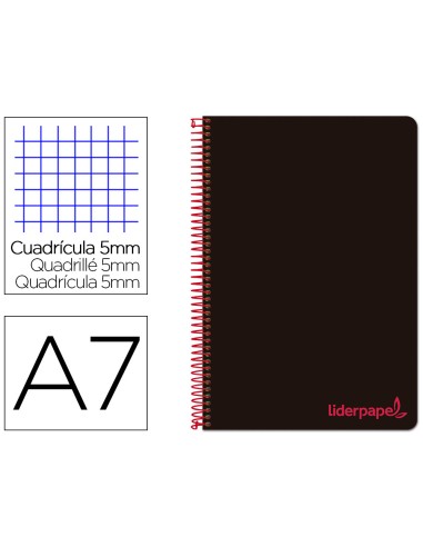 Cuaderno espiral liderpapel a7 micro wonder...