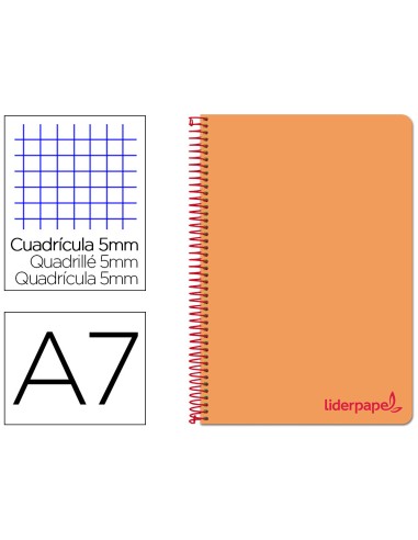 Cuaderno espiral liderpapel a7 micro wonder...