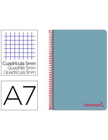 Cuaderno espiral liderpapel a7 micro wonder...