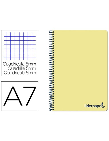 Cuaderno espiral liderpapel a7 micro wonder...