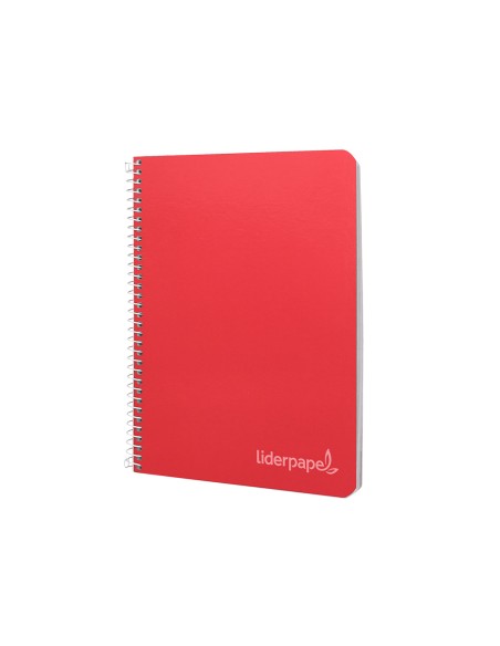 Cuaderno espiral liderpapel cuarto witty tapa dura 80h 75gr cuadro 8mm con margen colores surtidos