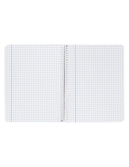 Cuaderno espiral liderpapel cuarto smart tapa blanda 80h 60gr cuadro 6mm con margen colores surtidos