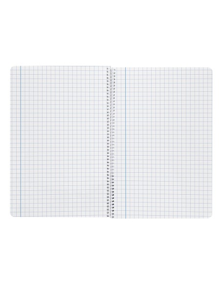 Cuaderno espiral liderpapel folio smart tapa blanda 80h 60gr cuadro 6mm con margen colores surtidos
